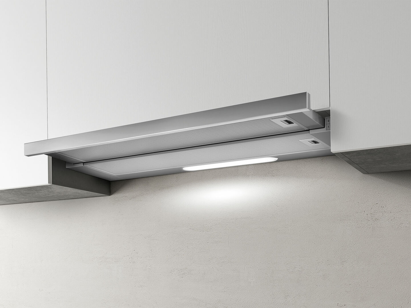 Hotă Gri/Inox Încorporabilă Telescopică ELITE 14 LUX 50cm GRIX/A/50, Elica